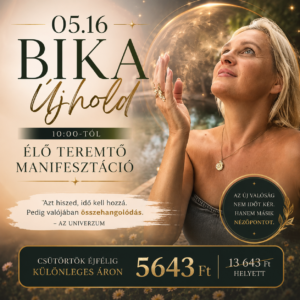 Bika Újhold ÉLŐ Teremtő Manifesztáció